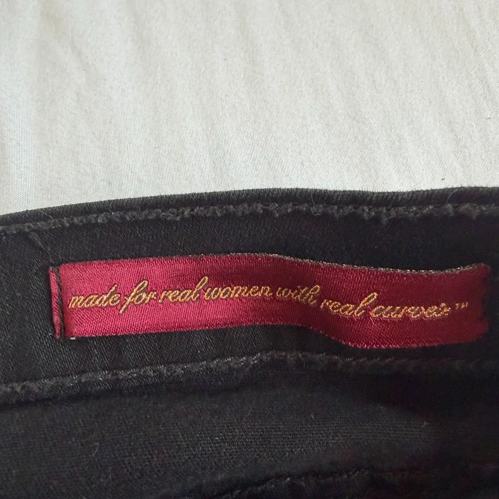 NYDJ Jeans Women's 2 Skinny Black Stretch 28x30 Not Your Daughter's Jeans USA